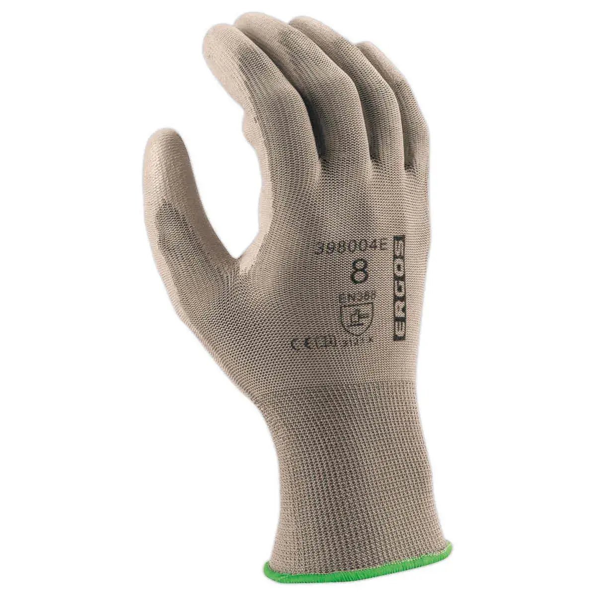 12 paires de gants polyester - gris - Taille 5 - RG
