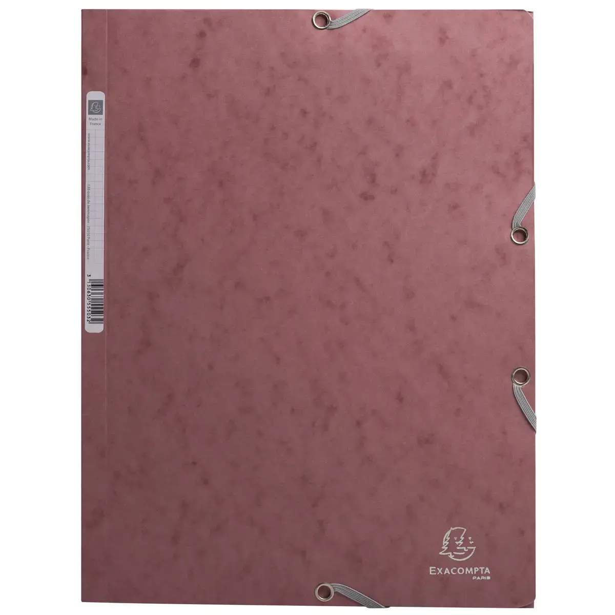Chemises élastiques 3 rabats Skandi - vieux rose - EXACOMPTA