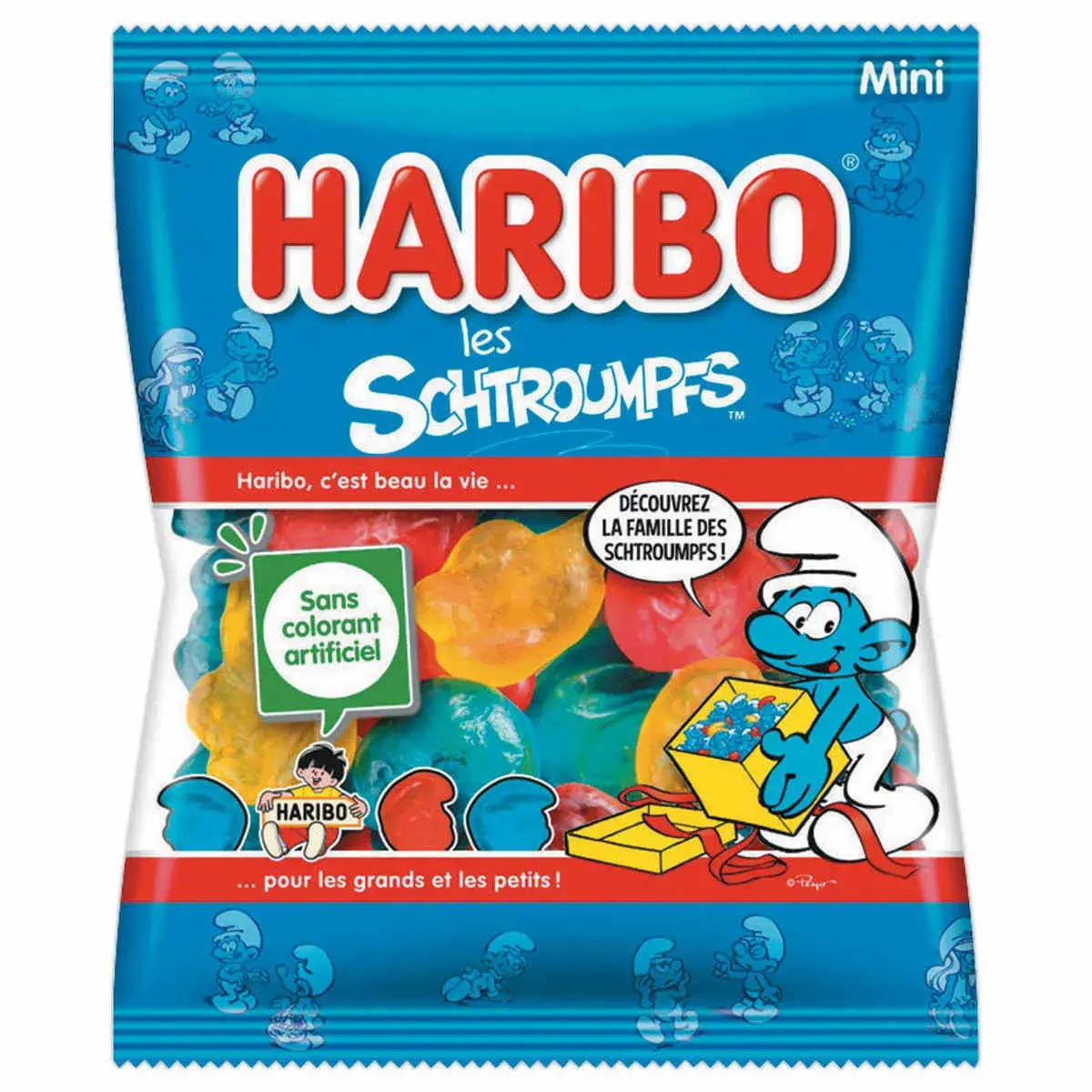 Sachet de bonbons Schtroumpfs - 40 g - Haribo