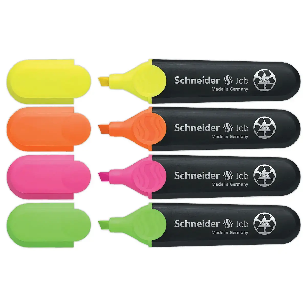 4 Surligneur Job assorti pochette 4 pièces
