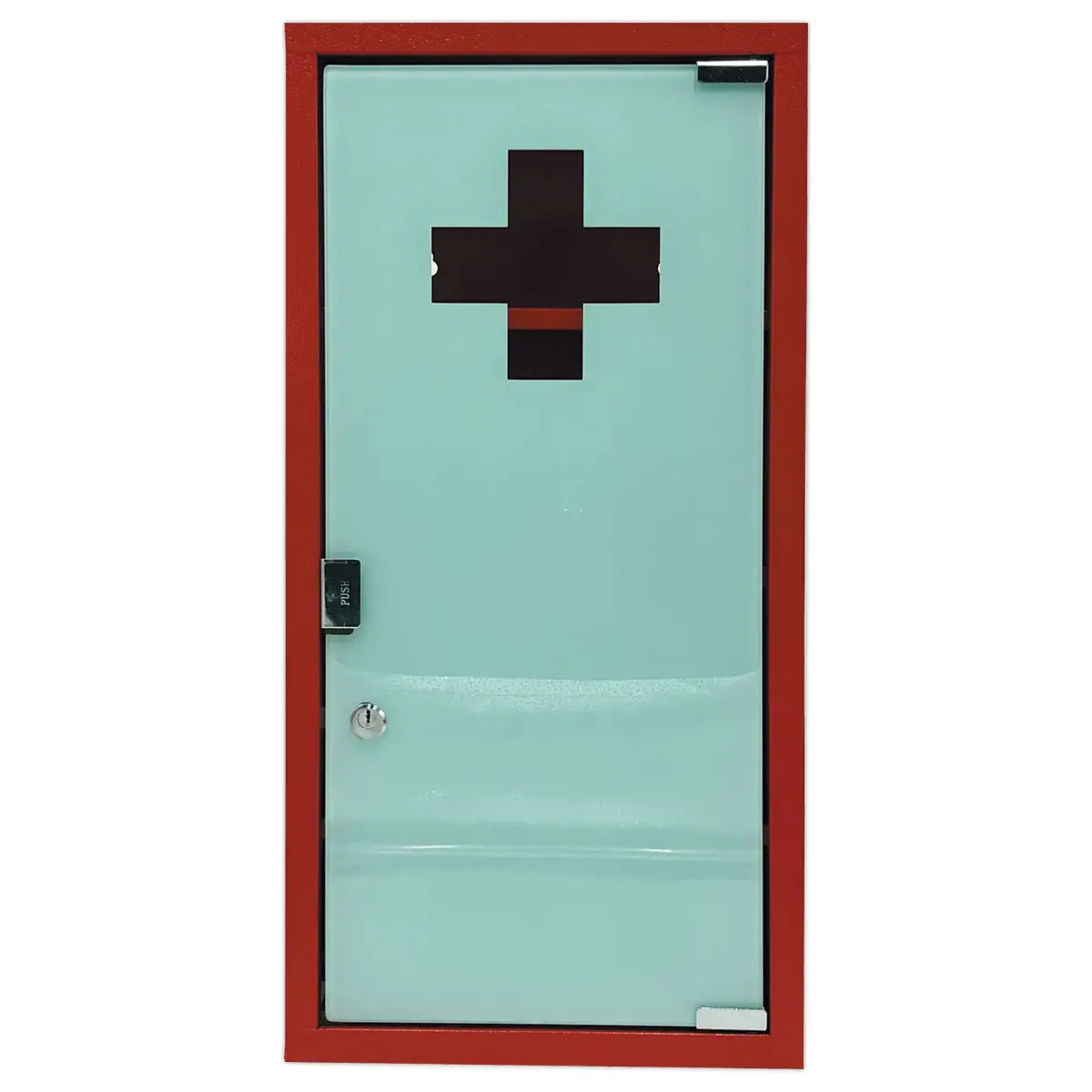 Armoire à pharmacie rouge 3 étagères