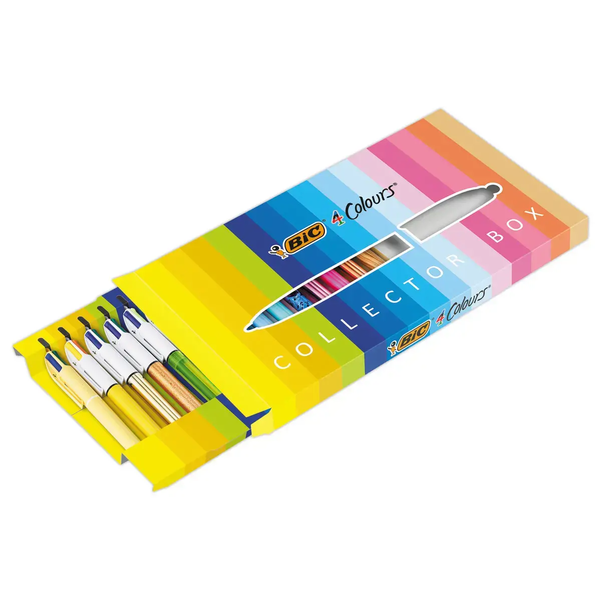 15 Stylos 4 couleurs - Coffret collector - BIC