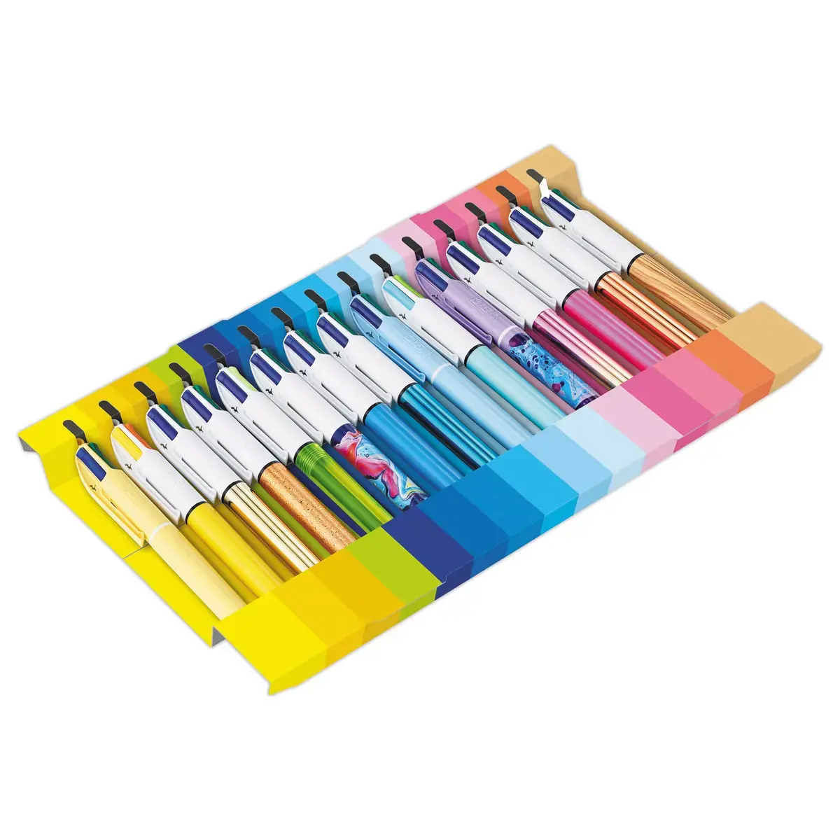 15 Stylos 4 couleurs - Coffret collector - BIC