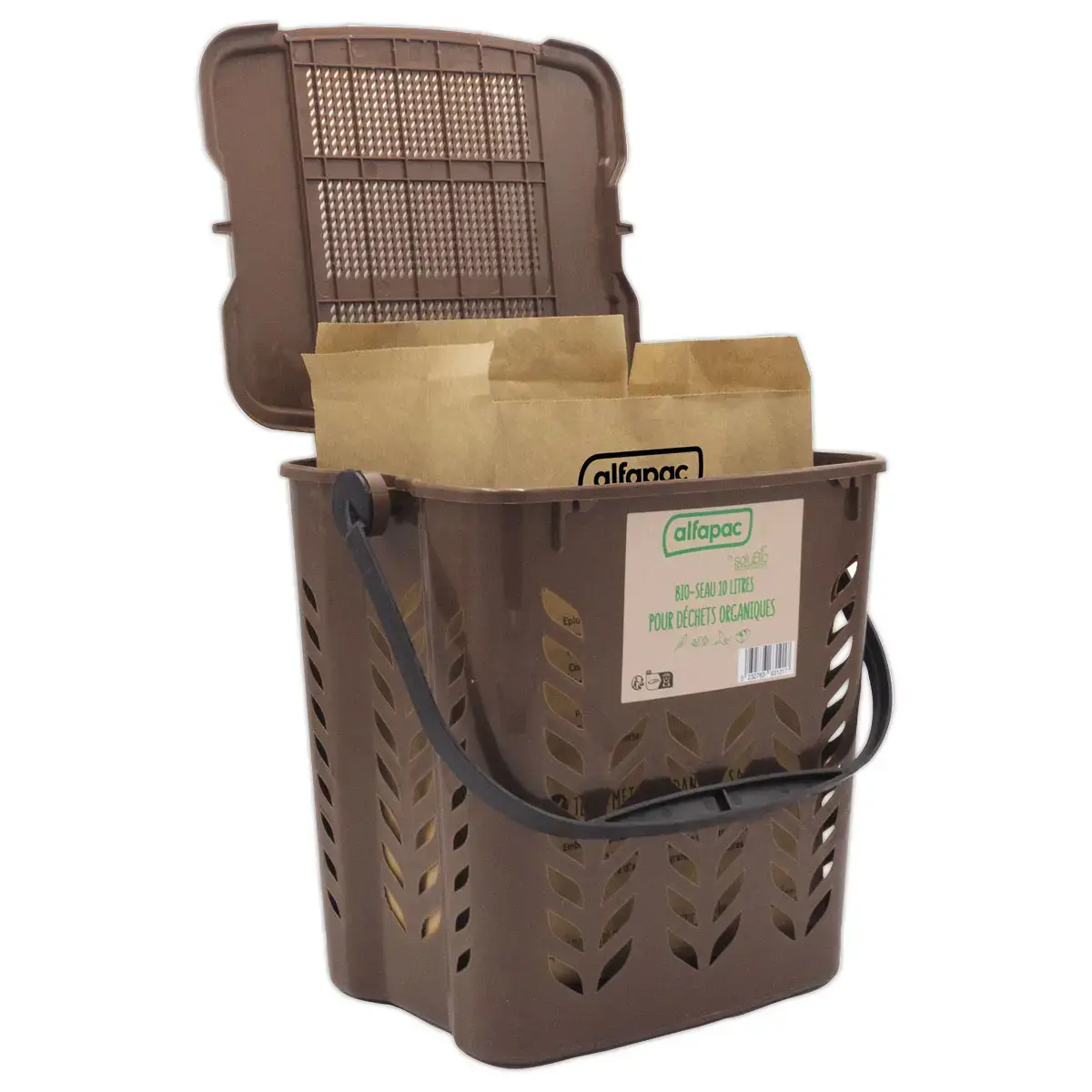 bio-seau 10L pour la collecte de déchets organiques