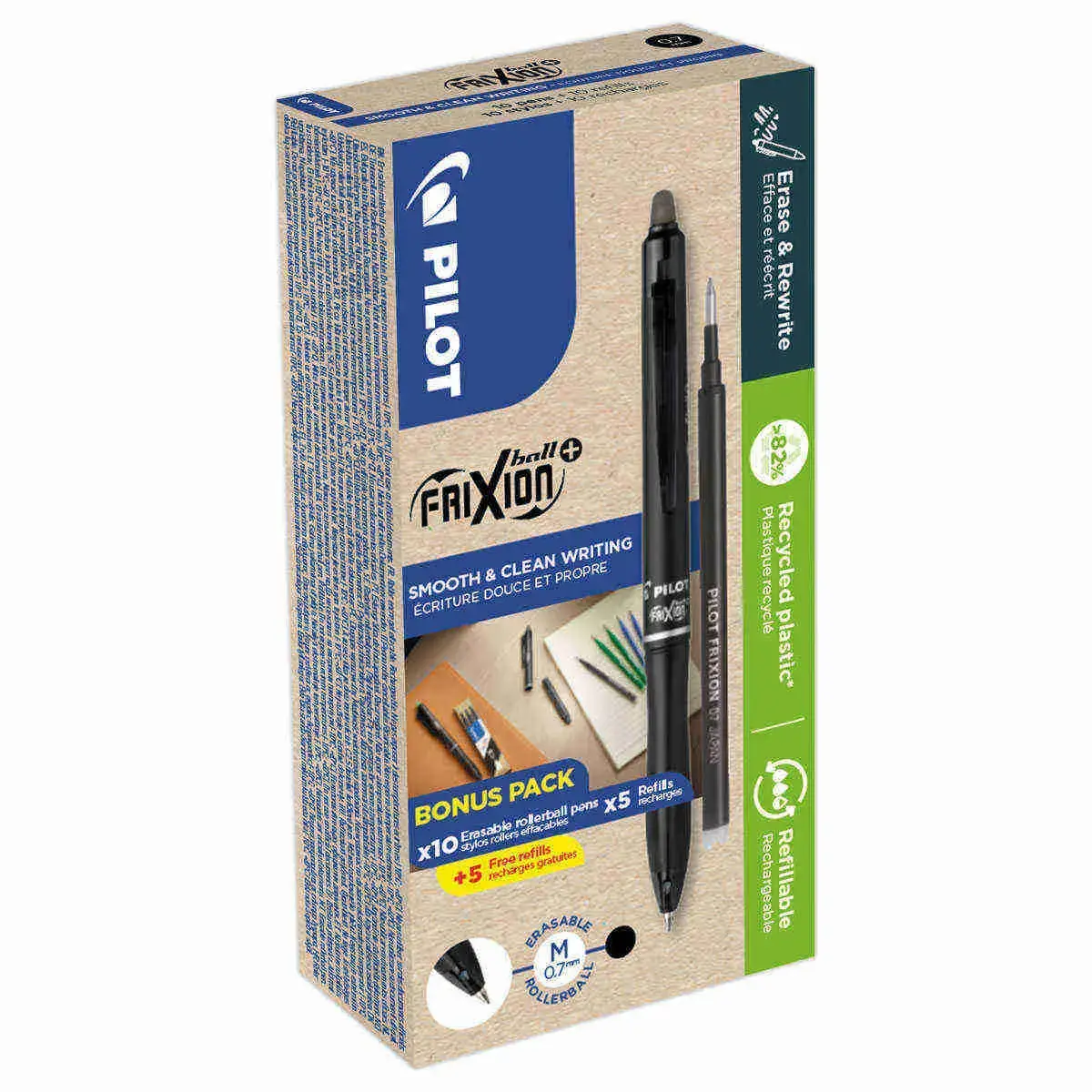 4 stylos PILOT Frixion ball plus