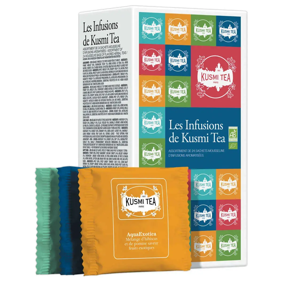 Coffret de 24 sachets d'infusions bio