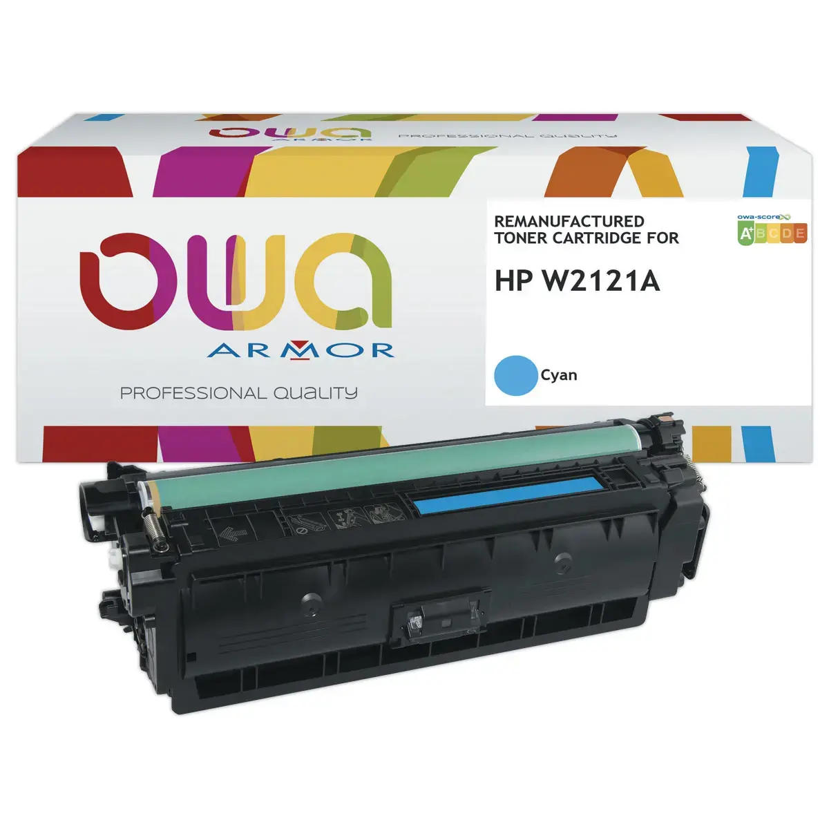 Toner &eacute;quivalent HP W2121A cyan 