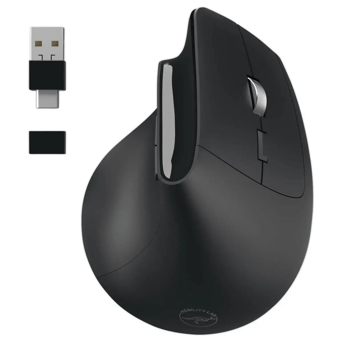 Souris sans fil ergonomique noir