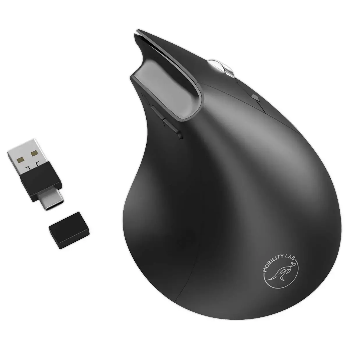 Souris sans fil ergonomique noir