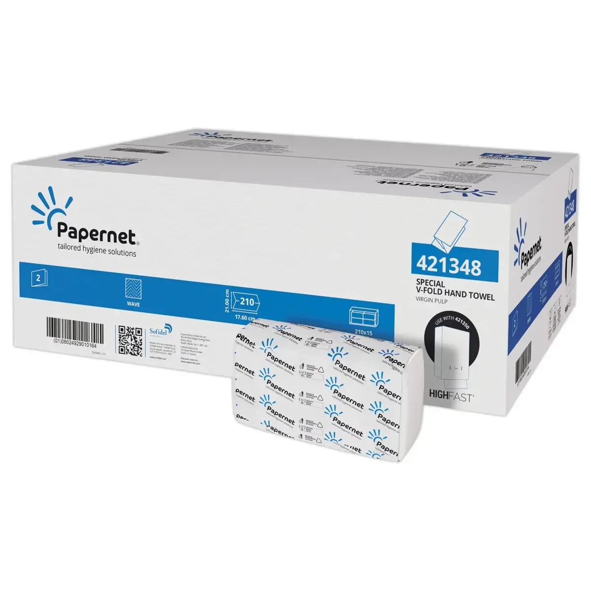 15 Paquets d'essuie-mains pour distributeur High Fast - Papernet
