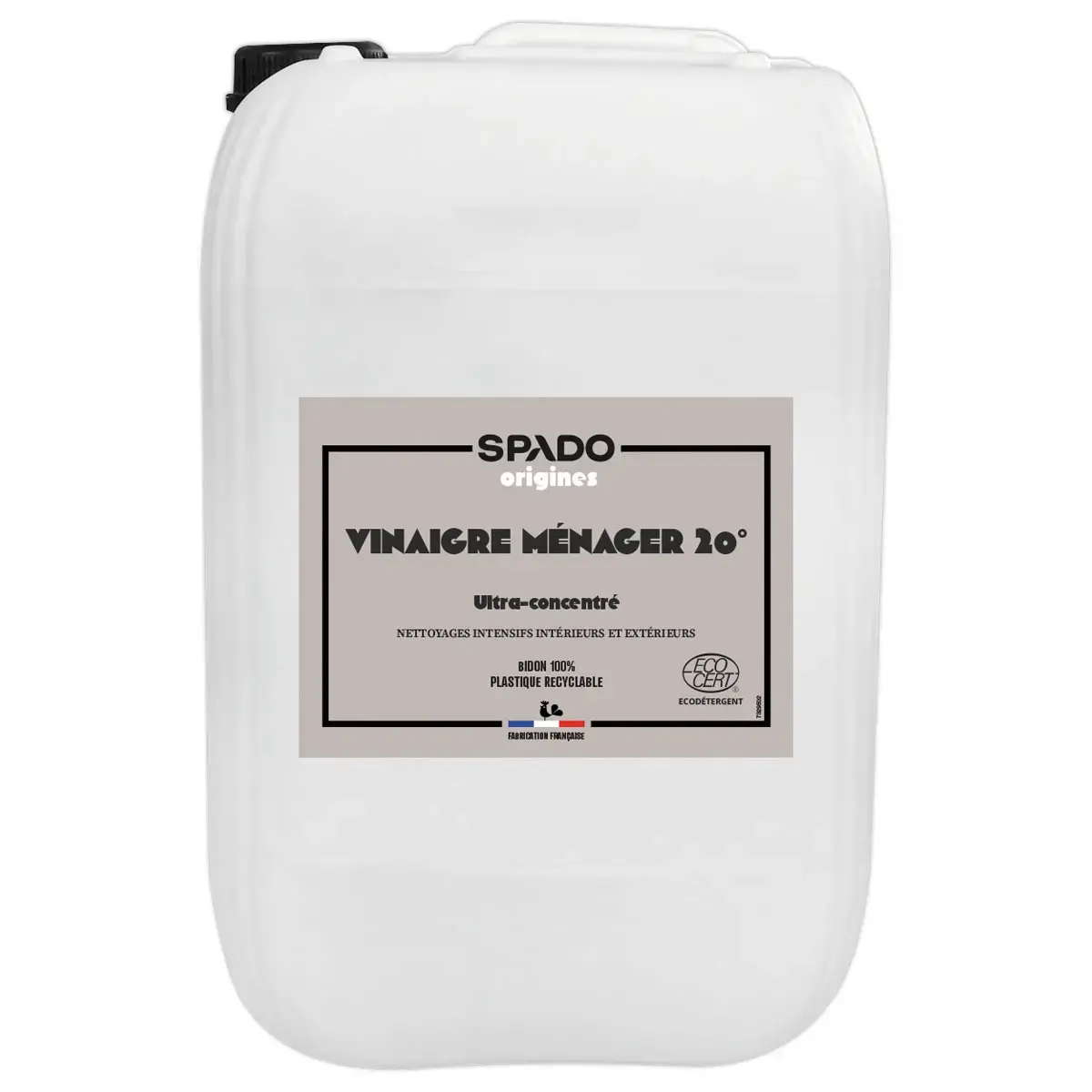 Spado Origines vinaigre blanc 20° Ecocert 10L