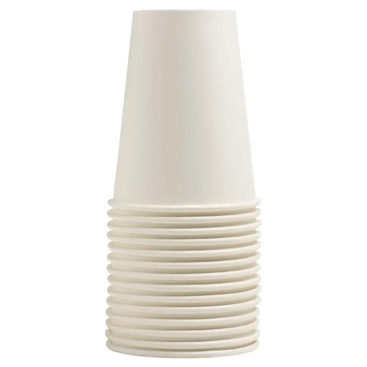 50 Gobelets en carton - 20 cl - Blanc - Pro Nappe