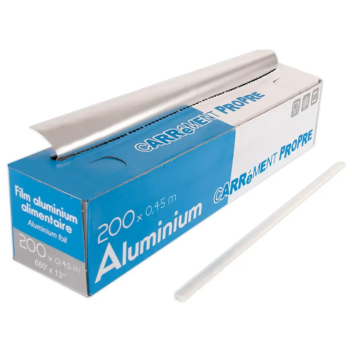 Bo&icirc;te distributrice de papier aluminium 45 cm x 200 m 