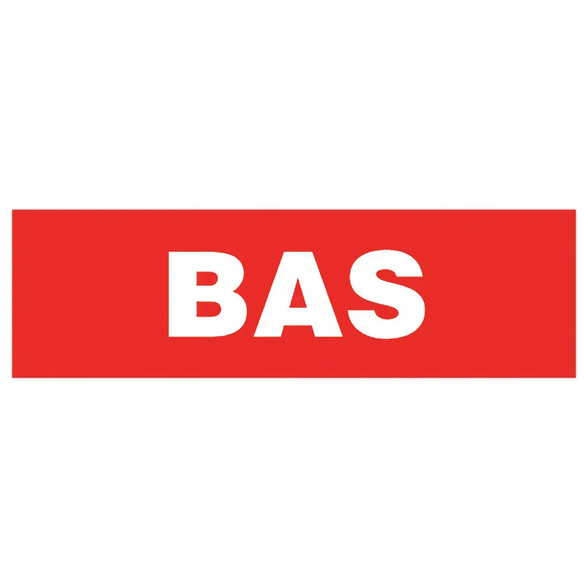 Rouleau de 1000 &eacute;tiquettes de signalisation "BAS" L150xH 42,5 mm 