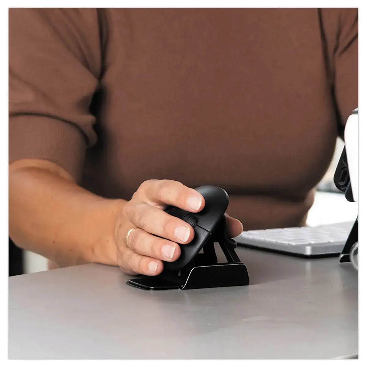 Souris ambidextre R-GO Twister - Noir 