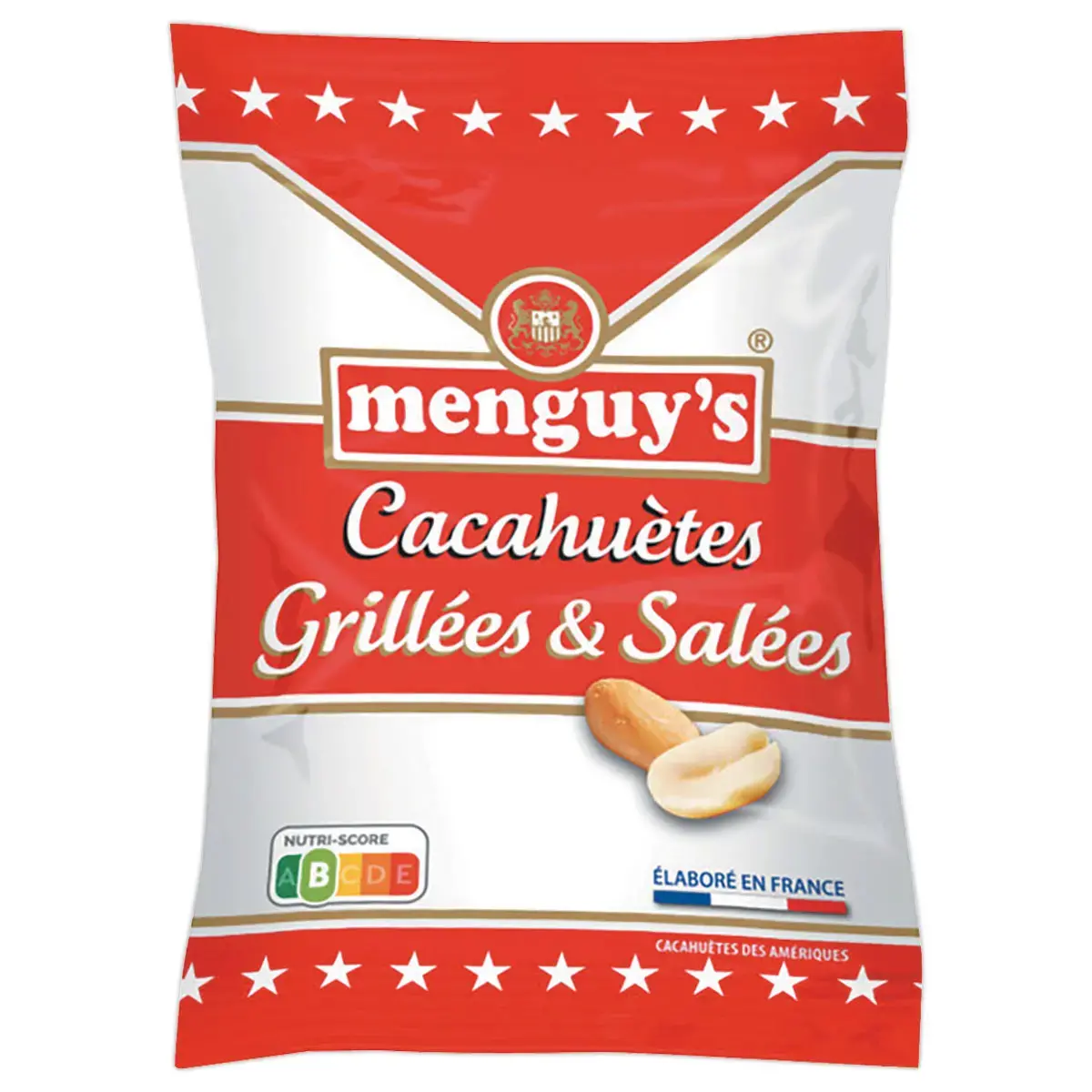 Cacahu&egrave;tes grill&eacute;es sal&eacute;es 40g - Menguy's 