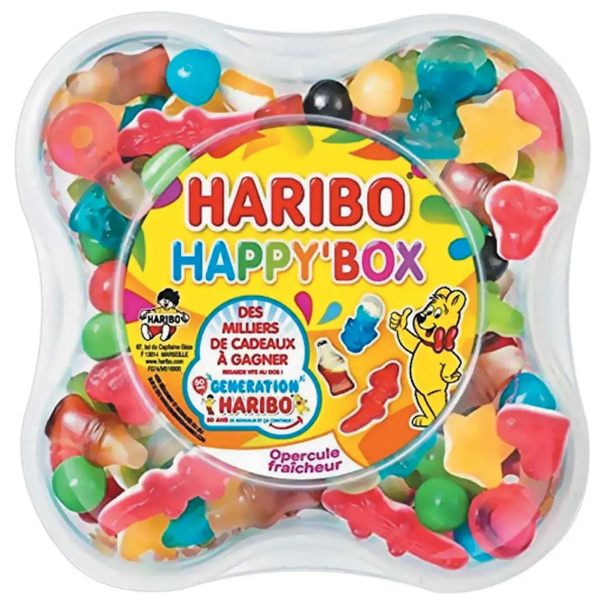 Bonbons HARIBO happy box - 600 grammes 