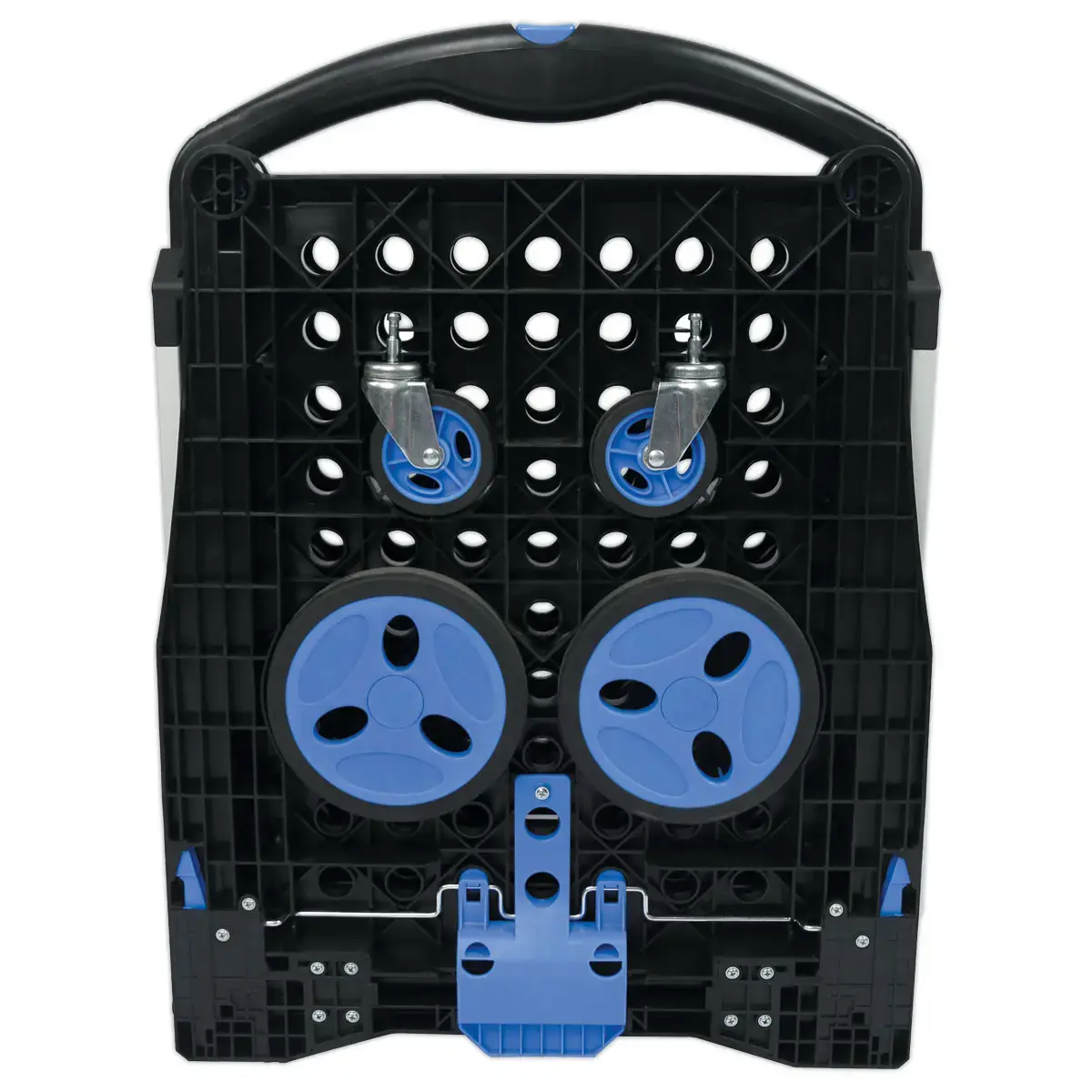 Chariot pliant double plateaux