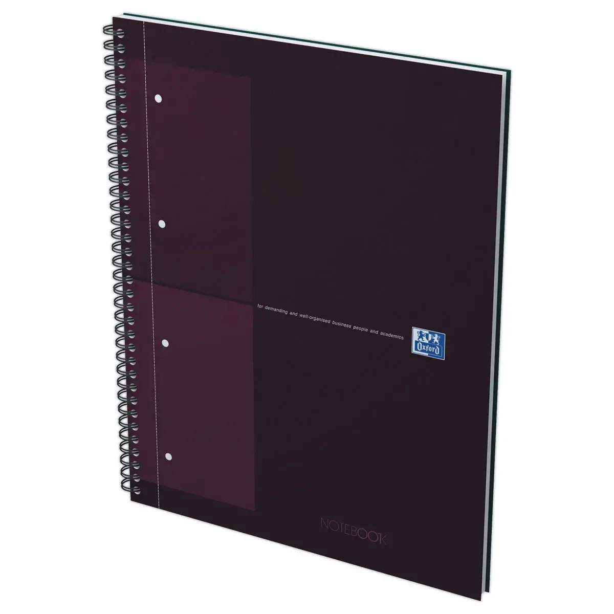 Cahier spirale Notebook A4+, 160p, 5x5, Oxford international Rouge