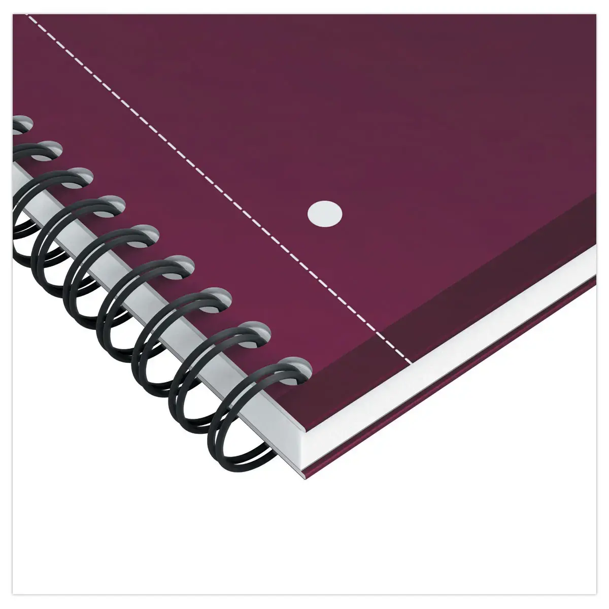 Cahier spirale Notebook A4+, 160p, 5x5, Oxford international Rouge