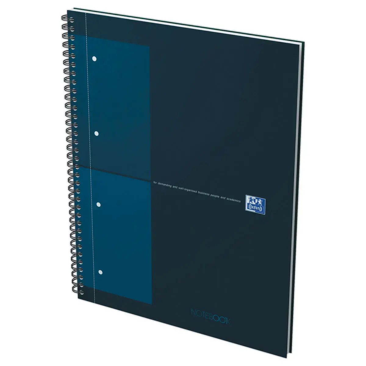 Cahier spirale Notebook A4+, 160p, 5x5, Oxford international Pétrole
