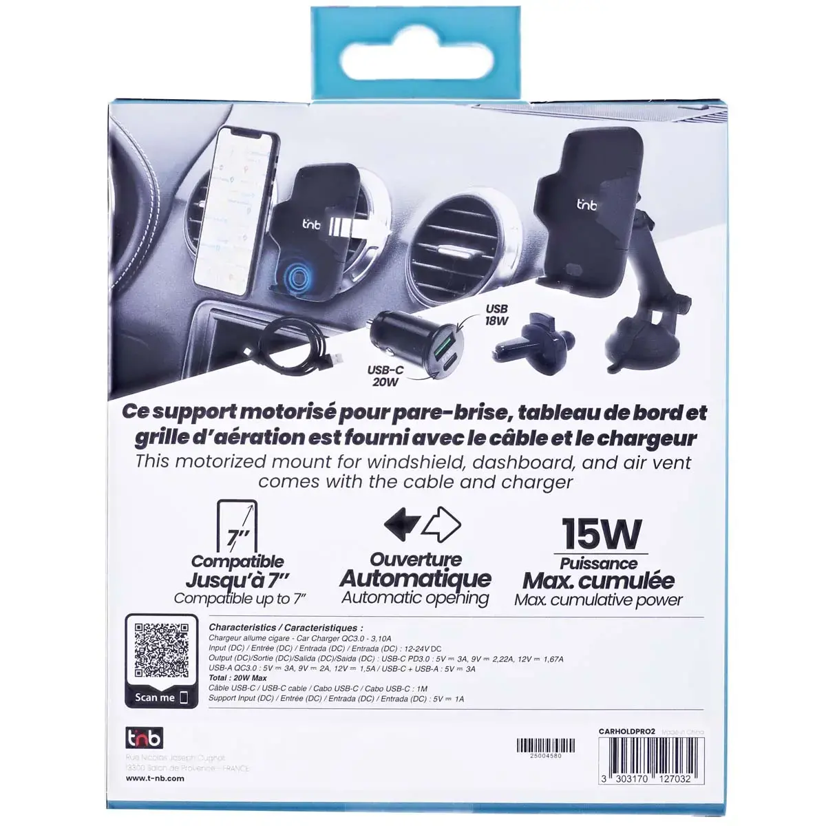Support motorisé pour smartphone