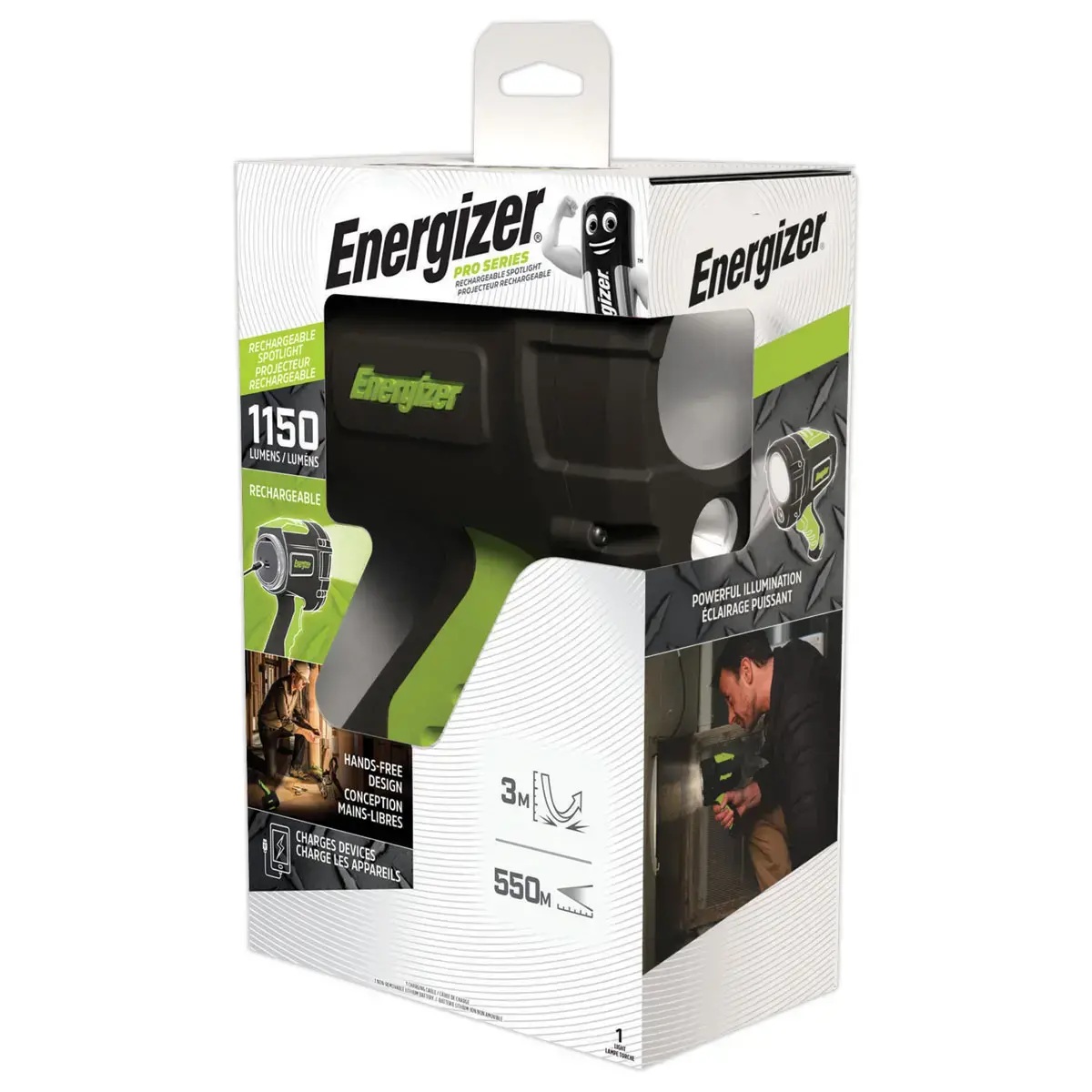 Projecteur rechargeable - 1150 lumens - ENERGIZER