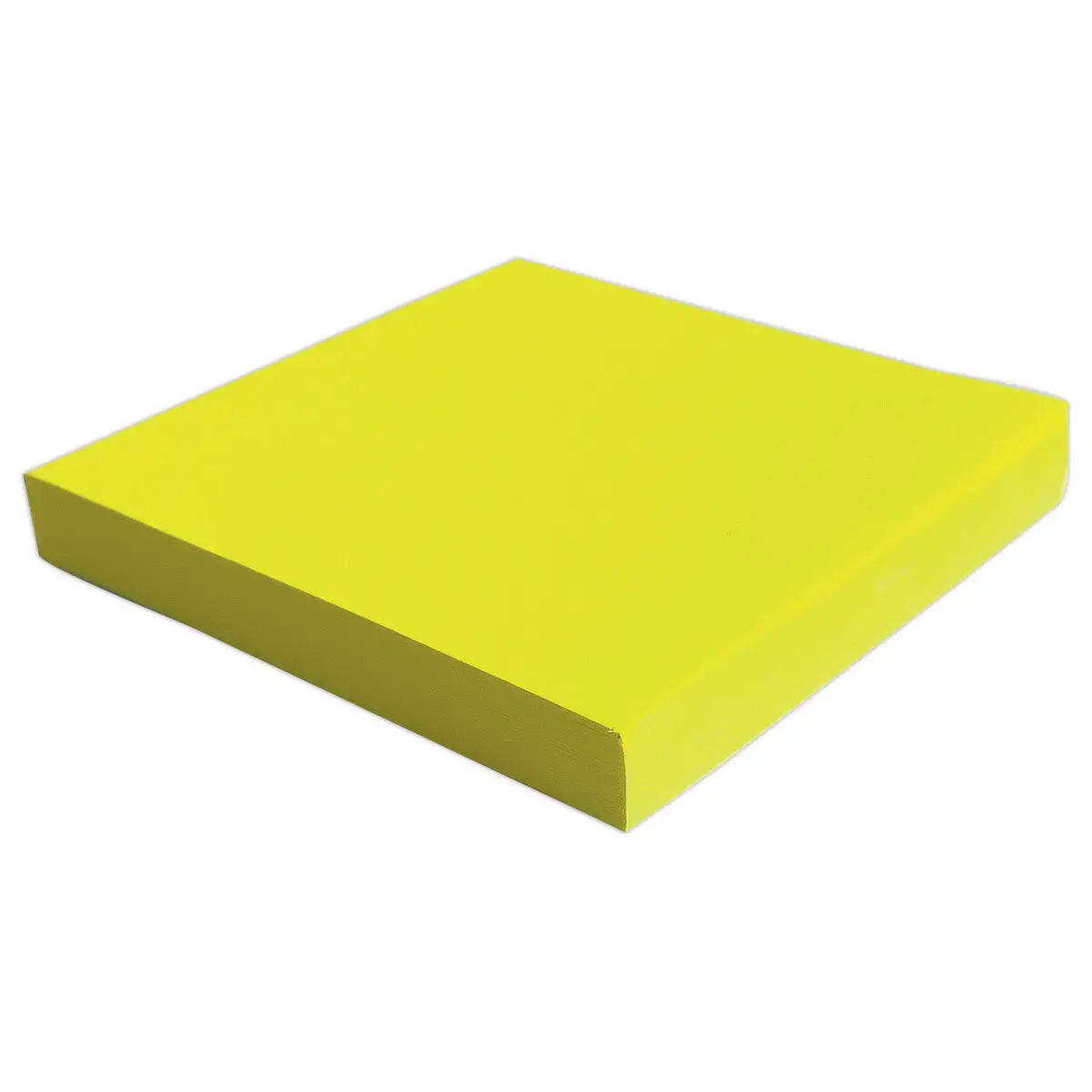 Bloc notes adh&eacute;sives 75 x 75 mm jaune fluo 