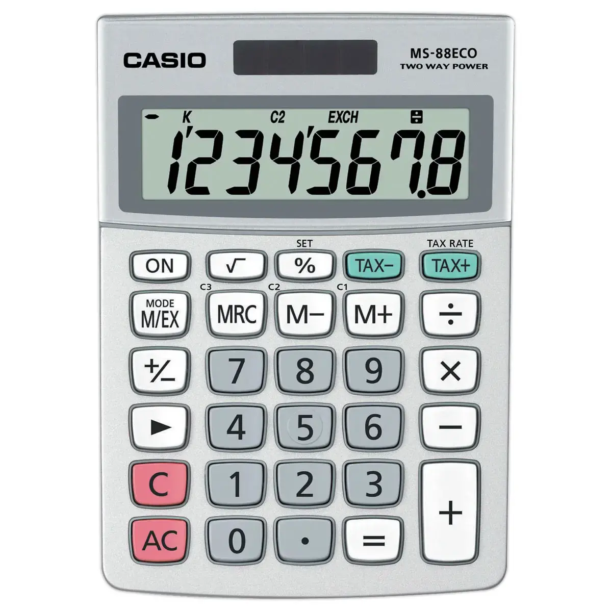 Calculatrice Casio MS-88ECO 8 chiffres 