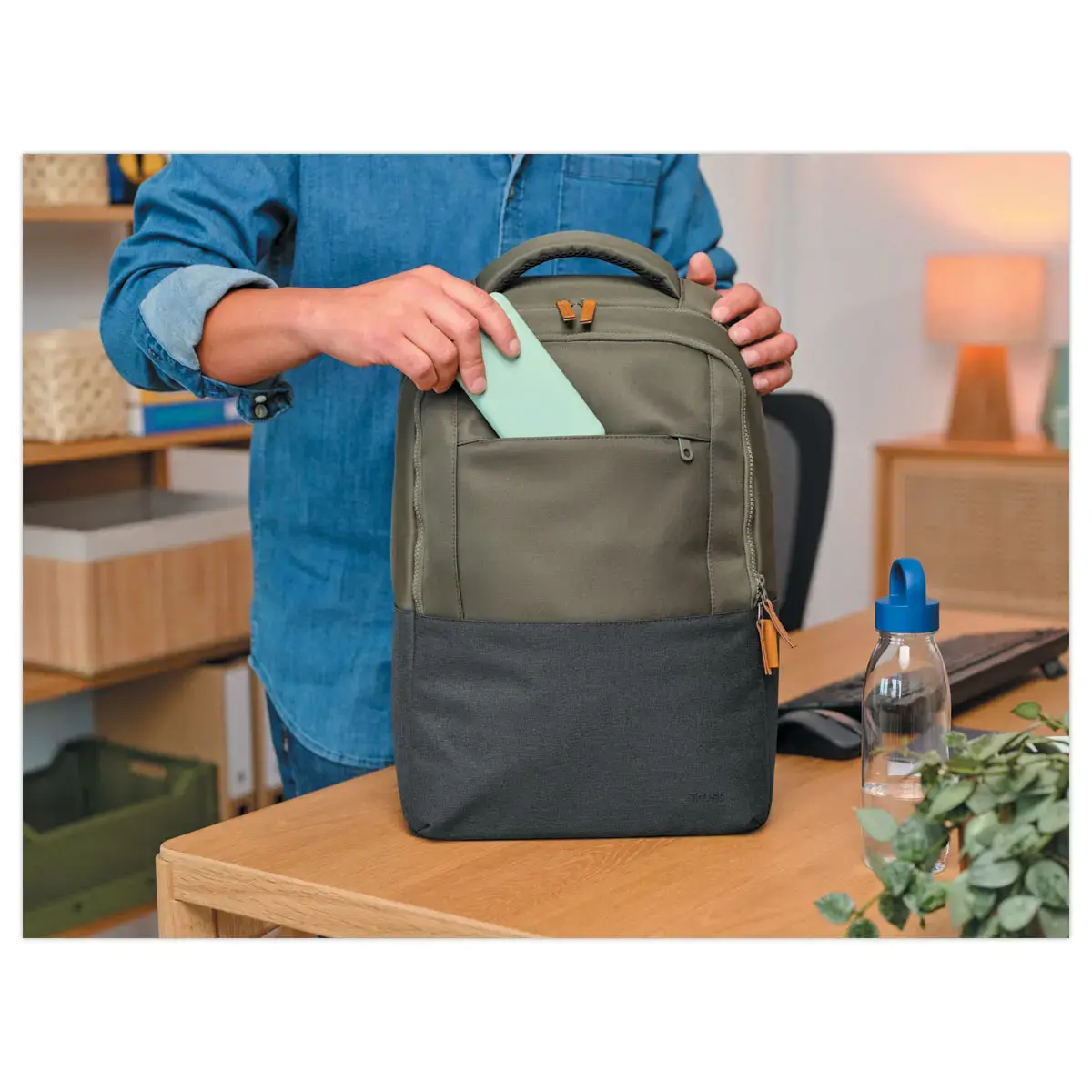 Sac &agrave; dos de 16" LISBOA -  Vert 