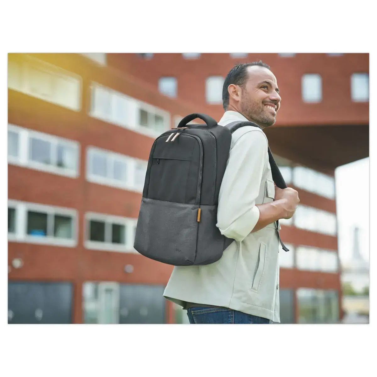 Sac &agrave; dos de 16" LISBOA -  Noir 