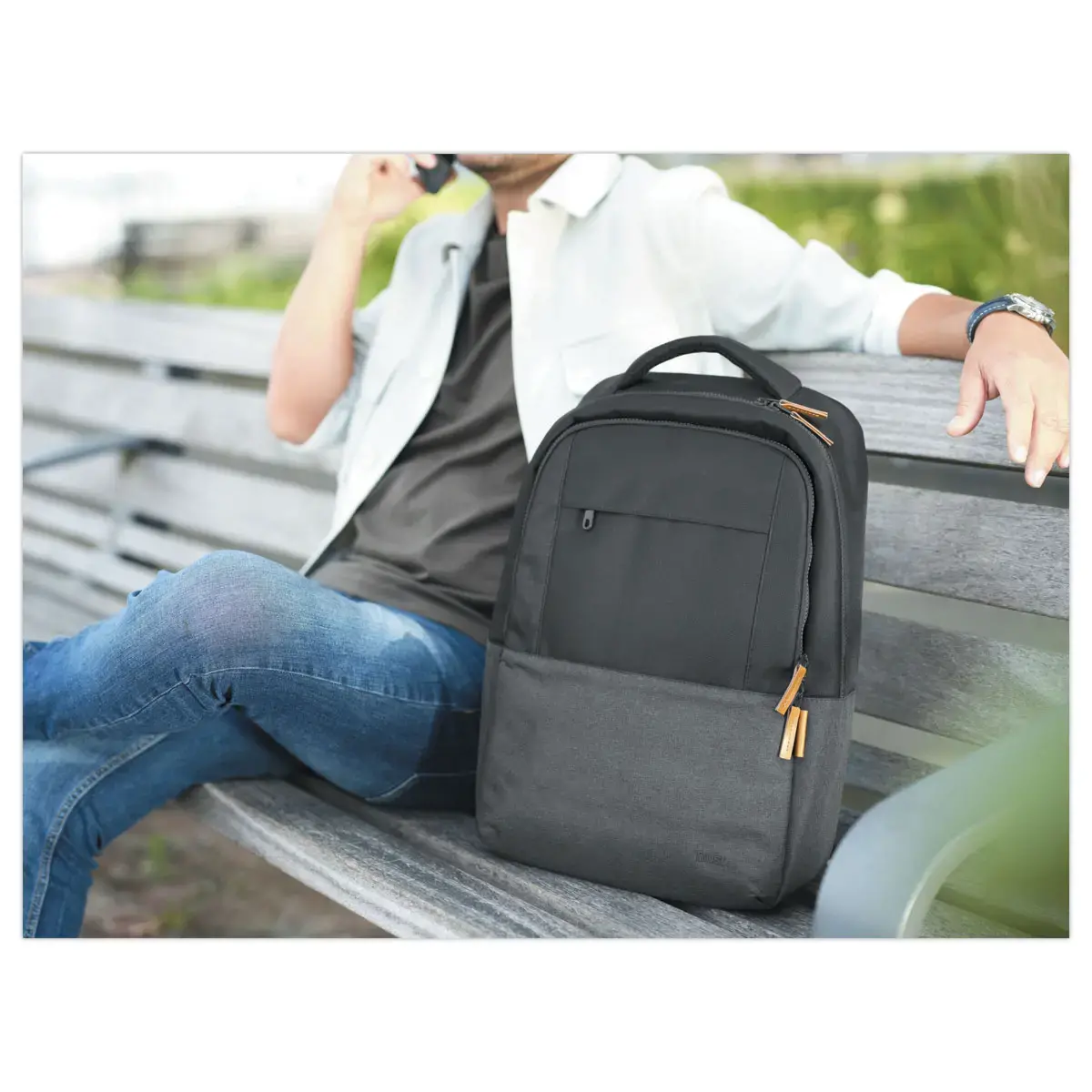 Sac &agrave; dos de 16" LISBOA -  Noir 