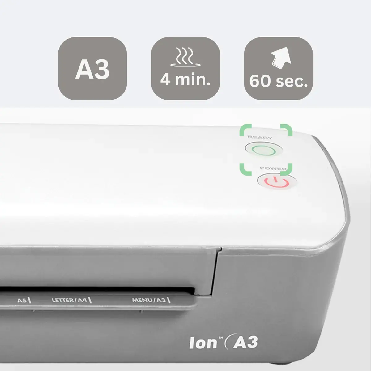 Plastifieuse Ion &ndash; A3 &ndash; Blanc &ndash; Fellowes 