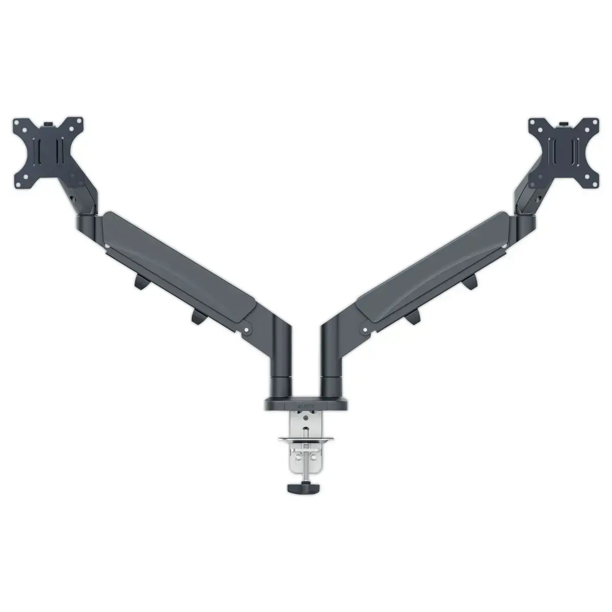 Bras double pour écrans - Faible encombrement - Gris foncé - Leitz