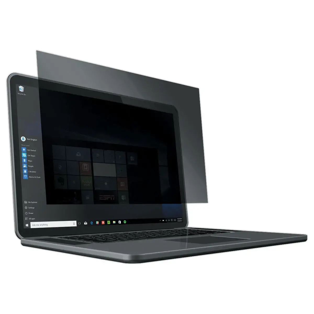 Filtre confidentialit&eacute; amovible 2 directions PC portables 15,6" 16:9 