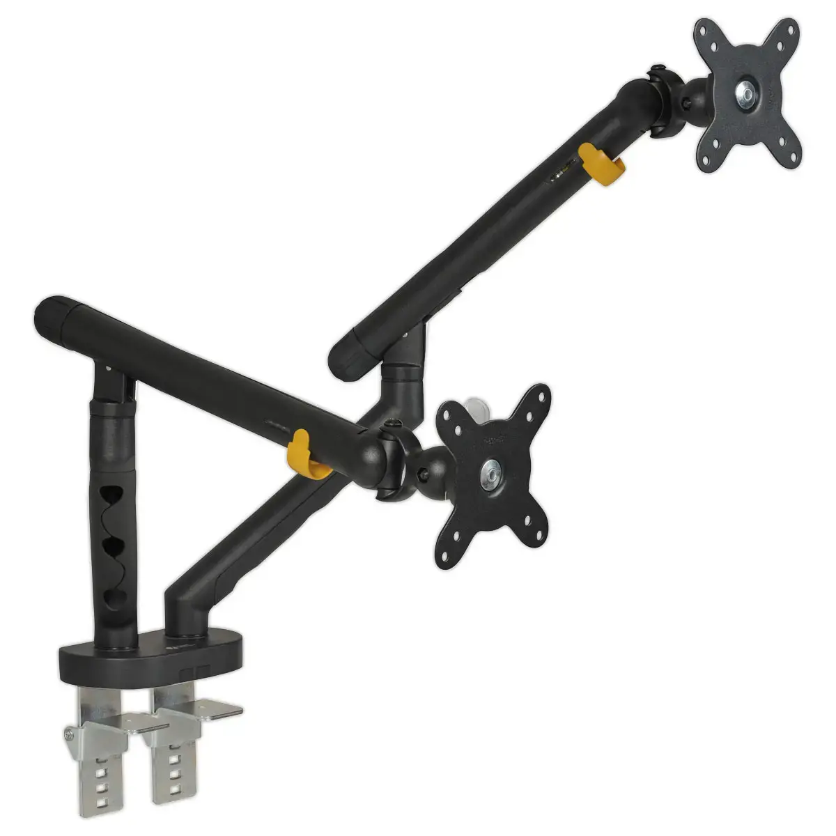Bras porte-&eacute;cran double BE Flexible Dual - Noir 