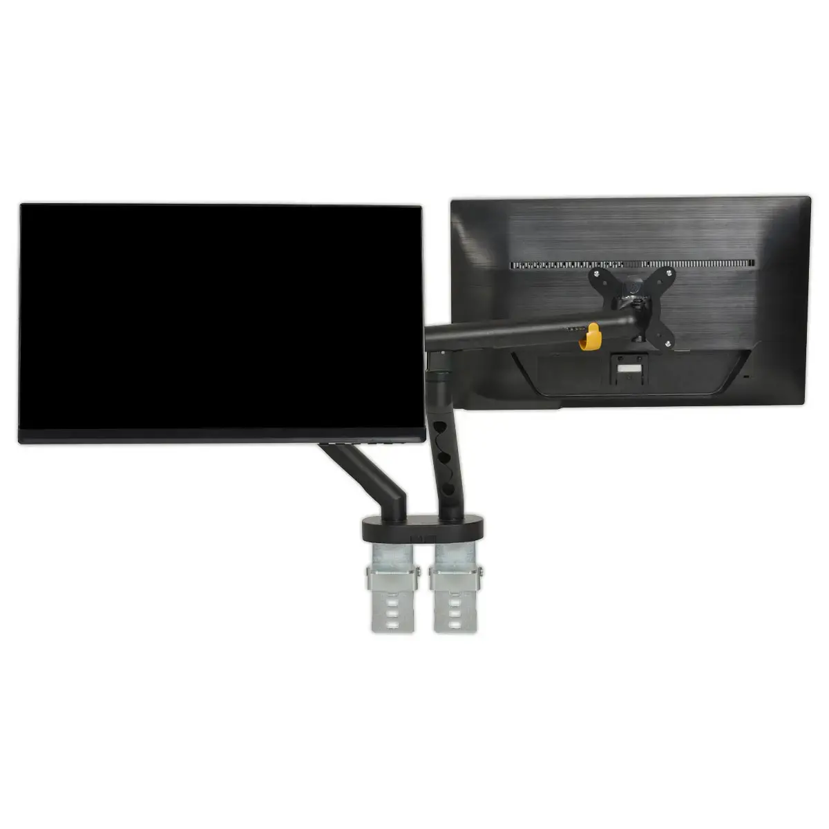Bras porte-&eacute;cran double BE Flexible Dual - Noir 