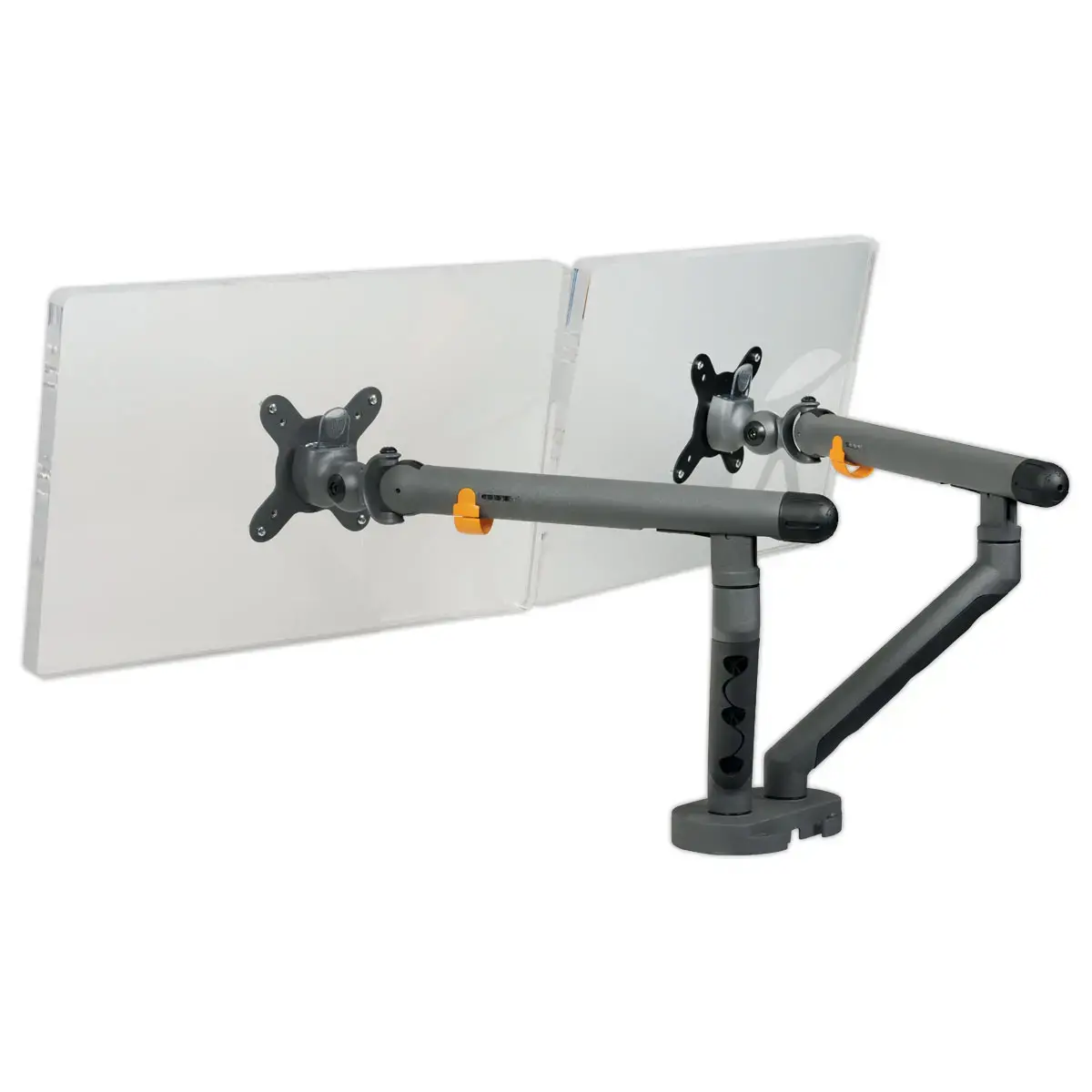 Bras porte-écran double BE Flexible Dual - Anthracite
