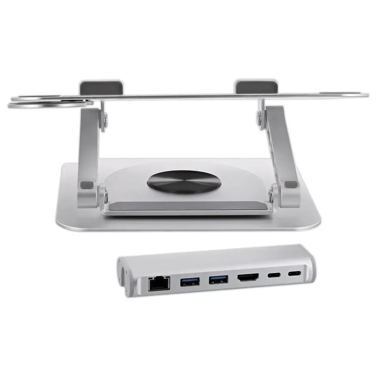 SUPPORT PC PORTABLE AVEC HUB 6 EN 1 