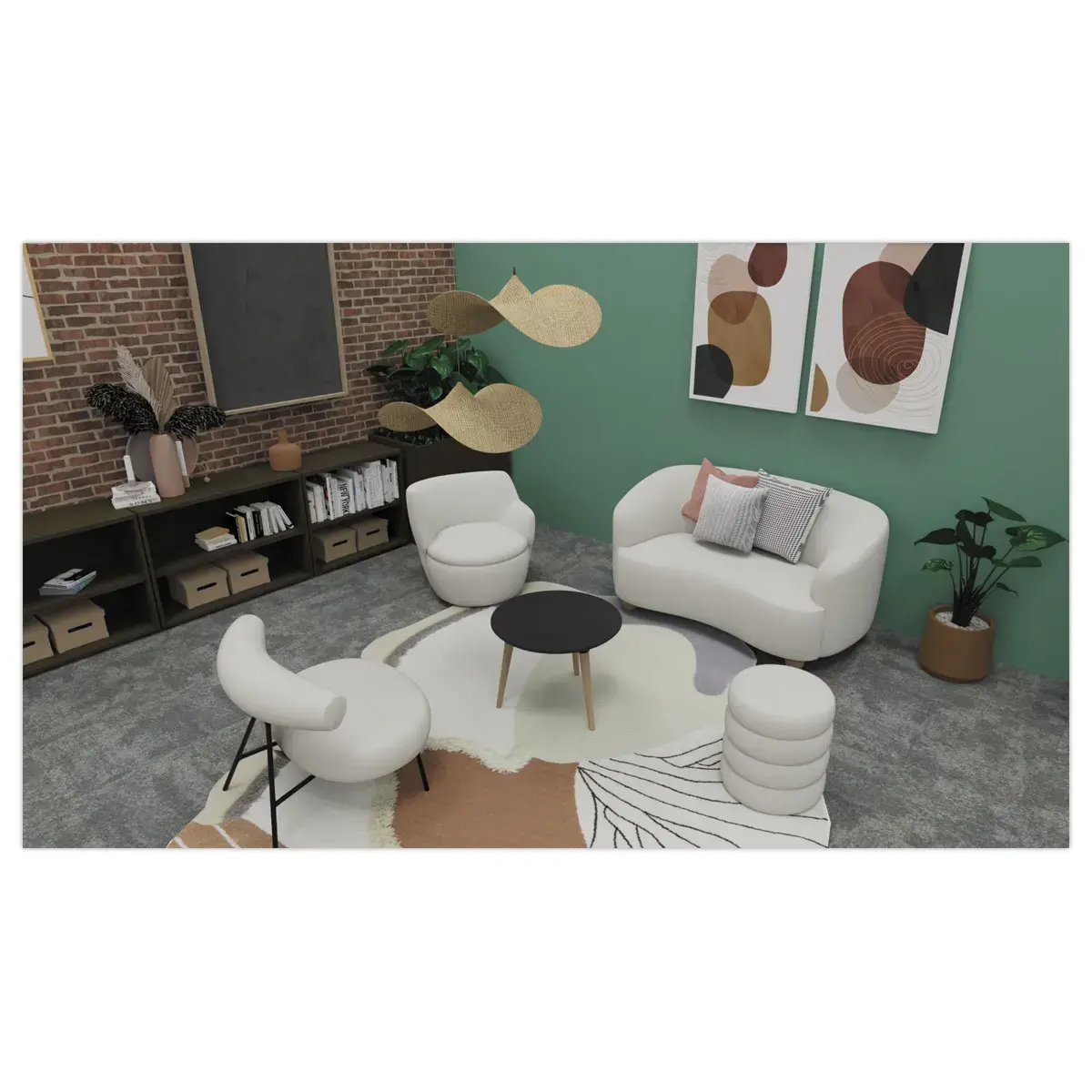 Fauteuil Teddy blanc