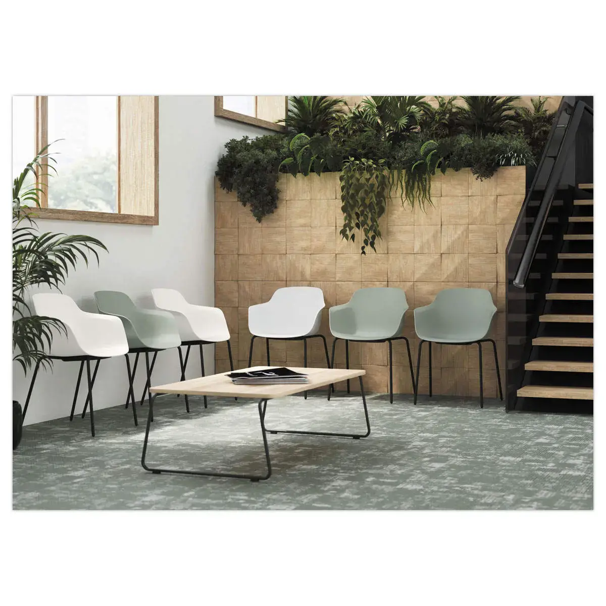 Fauteuil Weekly metal blanc 