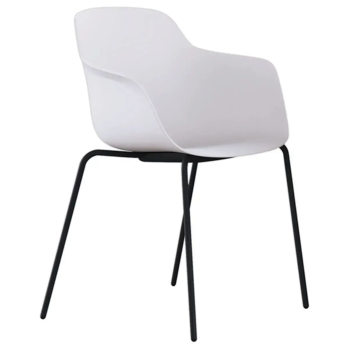 Fauteuil WEEKLY m&eacute;tal blanc mont&eacute; 