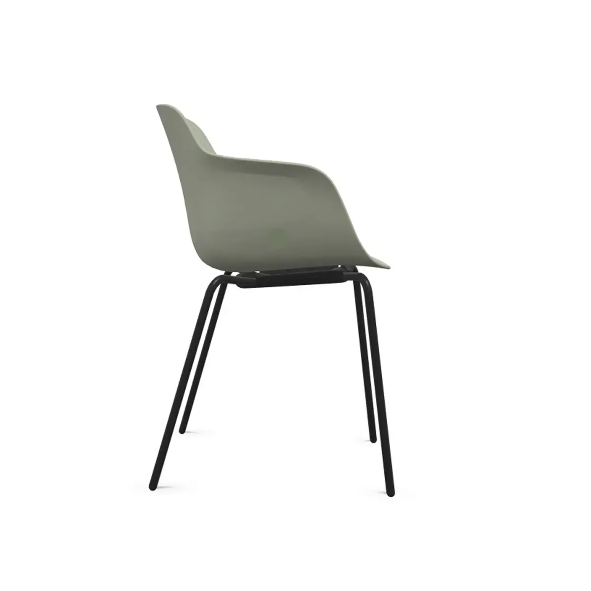 Fauteuil WEEKLY métal vert monté
