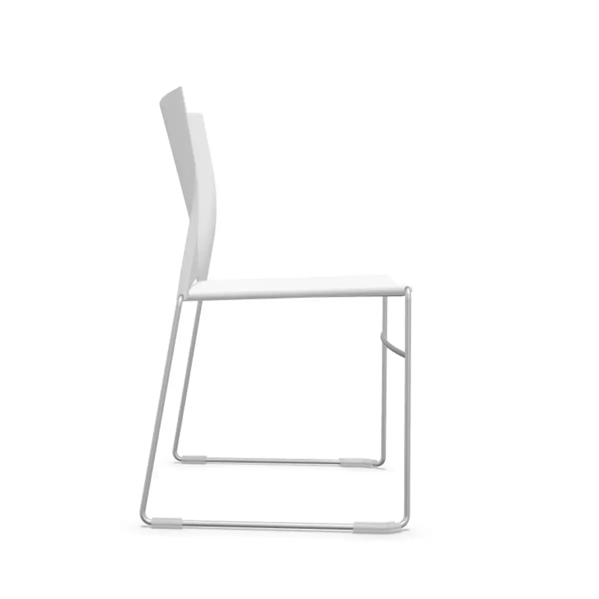 Chaise Point blanc chrome