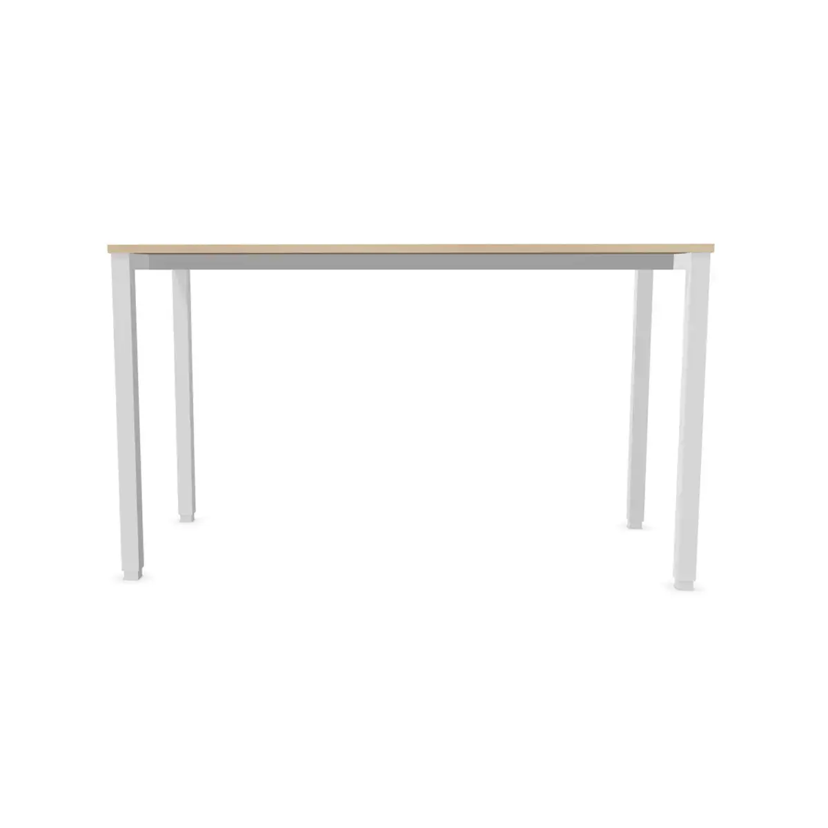Table haute rectangulaire 180 x 80 Acacia /Blanc