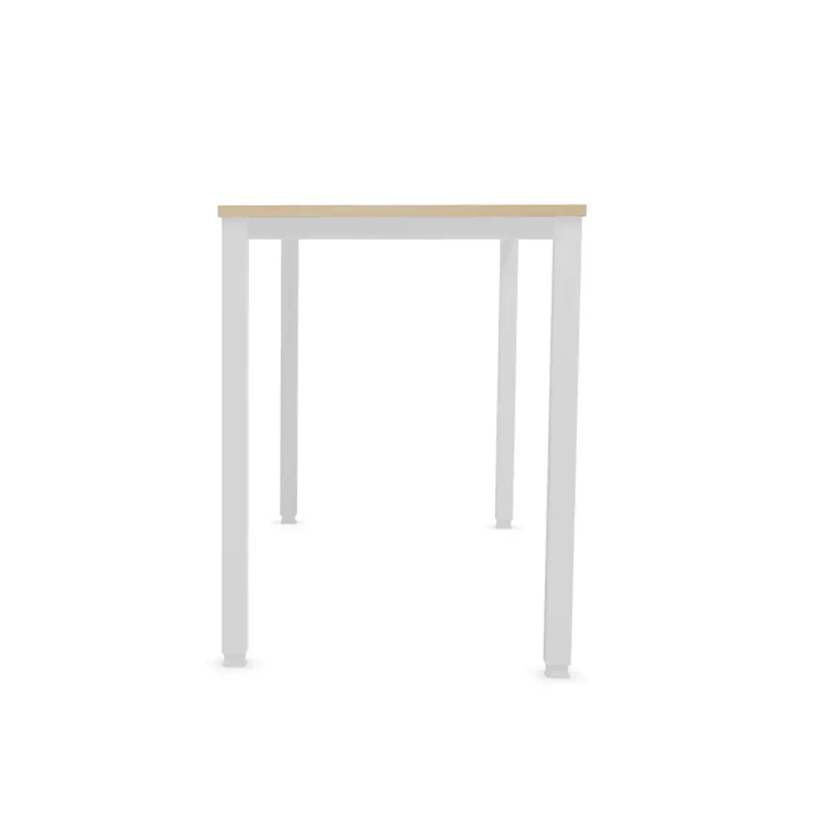 Table haute rectangulaire 180 x 80 Acacia /Blanc