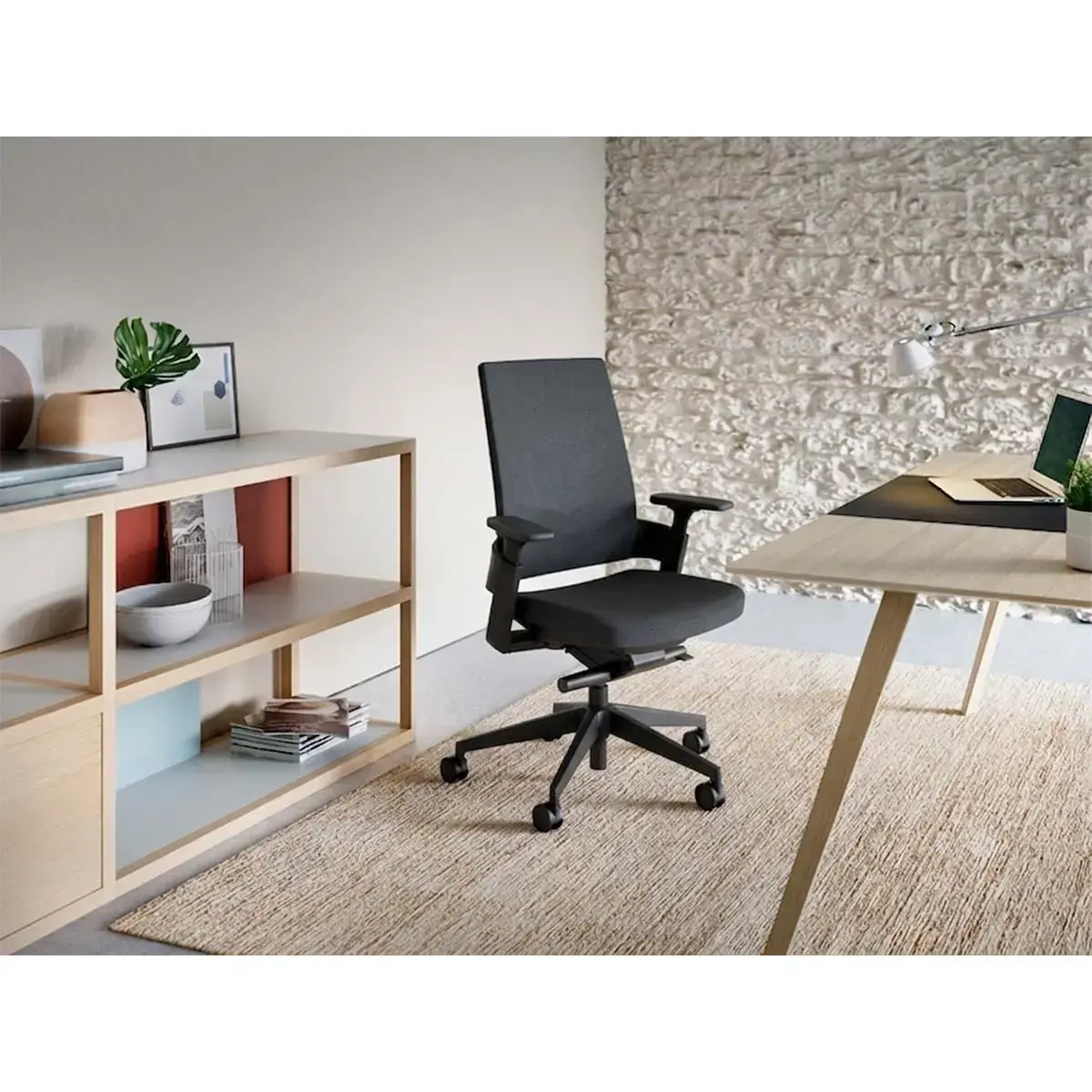 Siege resille 360 gris anthracite monté