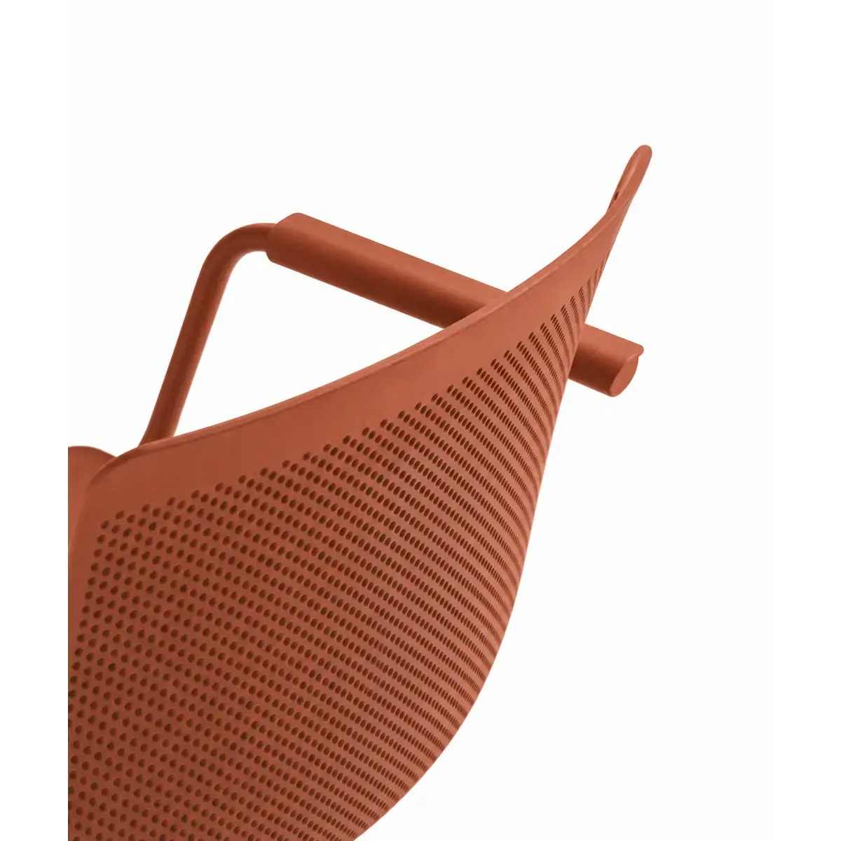 2 chaises 4 pieds acot polypropylene terracotta