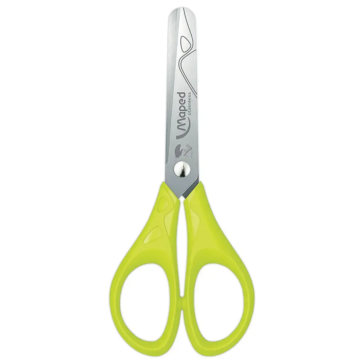 Ciseaux recycl&eacute;s bout rond 13cm gaucher 