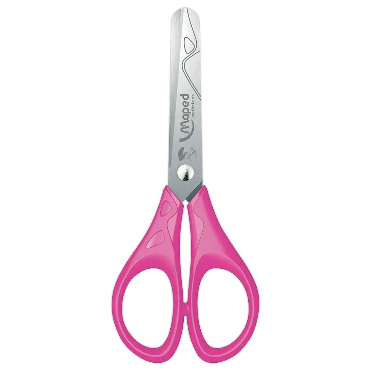 Ciseaux recycl&eacute;s bout rond 13cm gaucher 